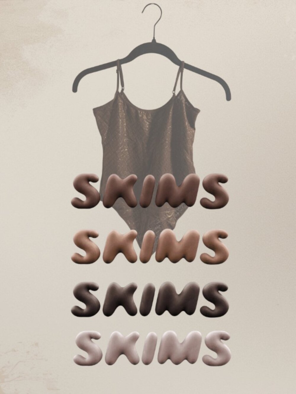 SKIMS Chocolate Shimmer Mesh Bodysuit | NWT | S